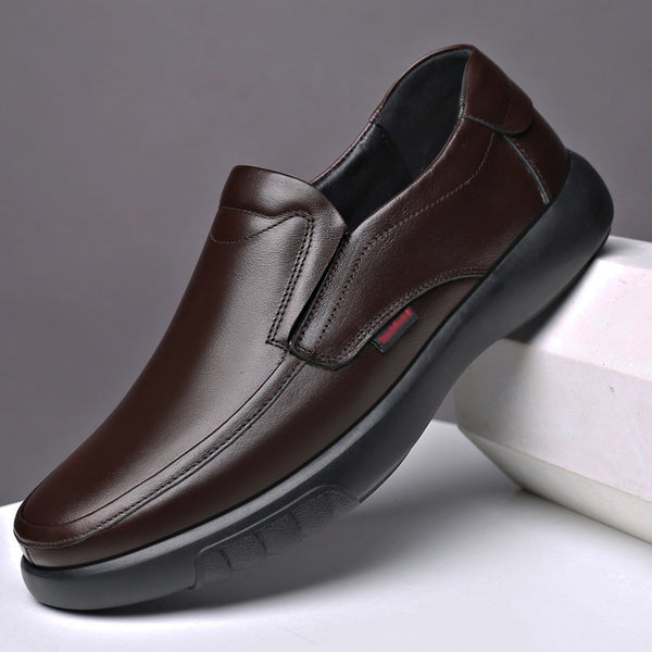 Zapatos Casuales de Cuero para Hombre - Suela Blanda Primavera Otoño