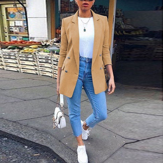 Saco Blazer con Solapa de Pico - Image 8