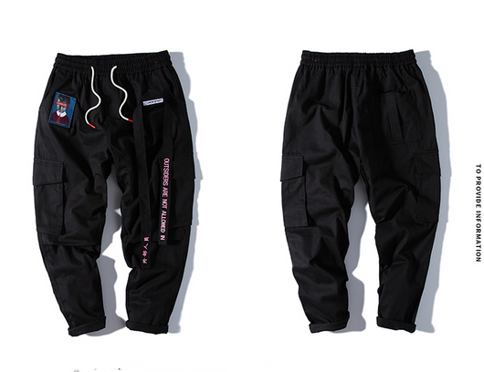 Pantalones Harem Overol Harajuku Hip Hop Hombre - Estilo Urbano Suelto - Image 8