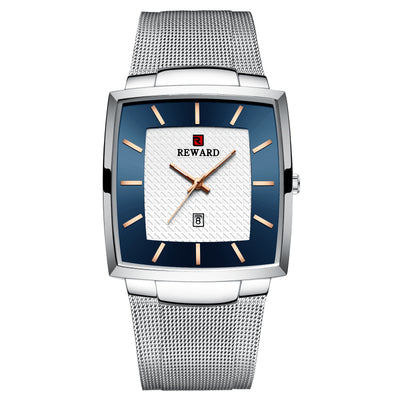 Reloj de Negocios Hombre Resistente al Agua - Correa de Malla Cuarzo - Image 12