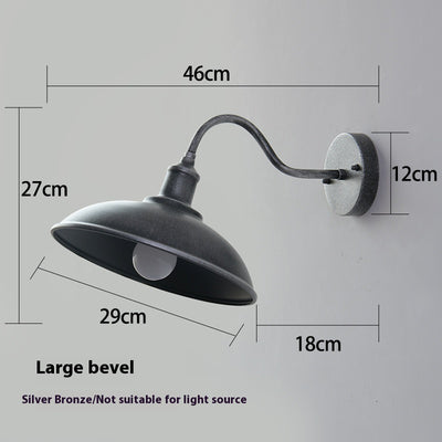 Lámpara de Pared Exterior Impermeable Estilo Retro Hierro Forjado - Image 6