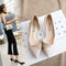 Zapatos Bajos con Costura Lateral