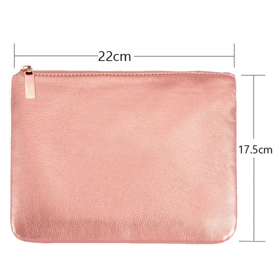 Set de 15 Brochas de Maquillaje Rose Gold con Estuche - Image 3