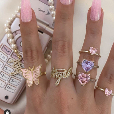 Anillo Púrpura Amor Multifacetado Brillo Intenso - Image 6