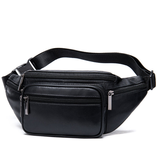 Bolsa para móvil en piel de cordero negra - Image 11