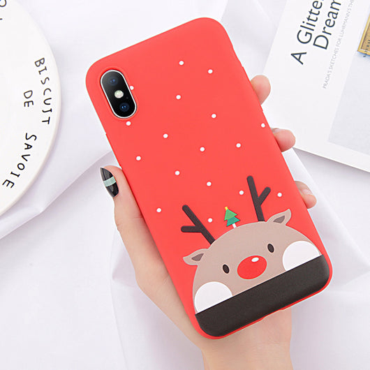 Funda Navideña para iPhone - Diseño Santa Claus y Reno - Image 10