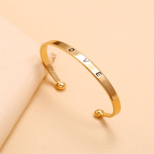 Pulsera Abierta de Aleación Love para Mujer - Image 10