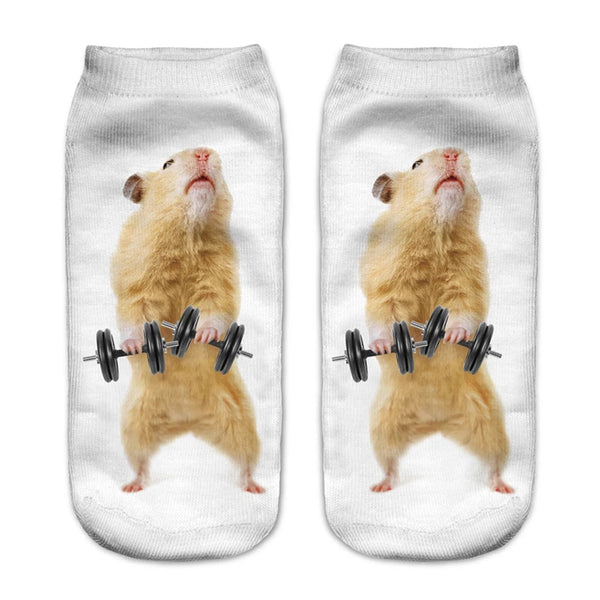 Calcetines Estampados con Patrón de Gatos Adorables