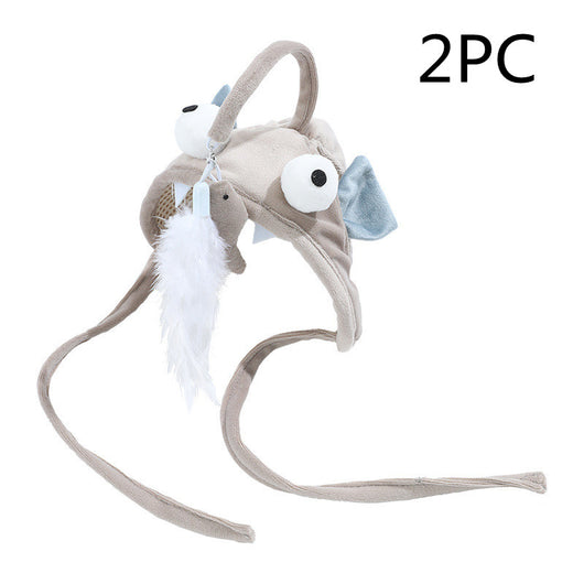 Juguete Interactivo para Gatos con Pluma y Varita - Gato de Ojos Grandes - Image 41