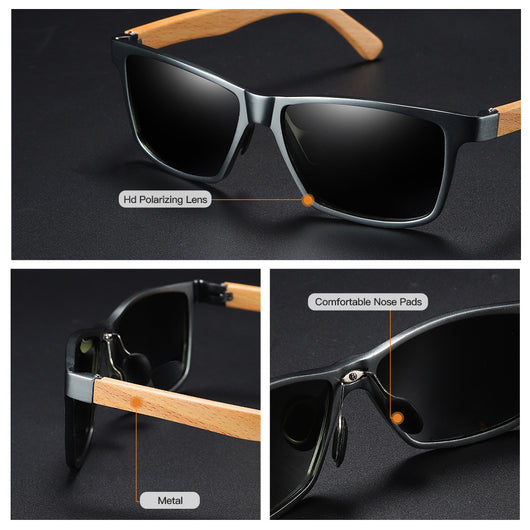 Gafas de Sol Polarizadas de Bambú - Image 3