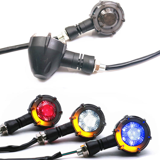 Direccionales LED Secuenciales para Moto - Indicador Dinámico Bicolor