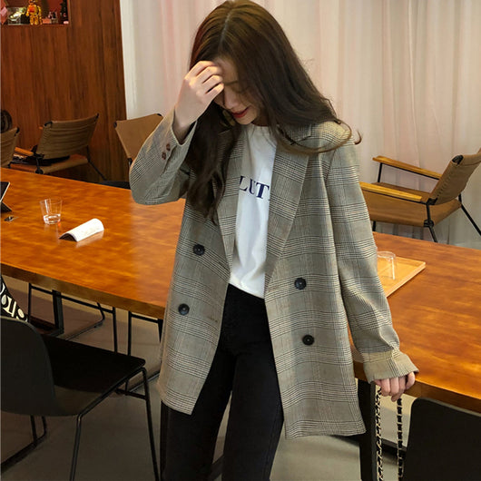 Blazer Cuadros Clásico para Mujer - Image 2