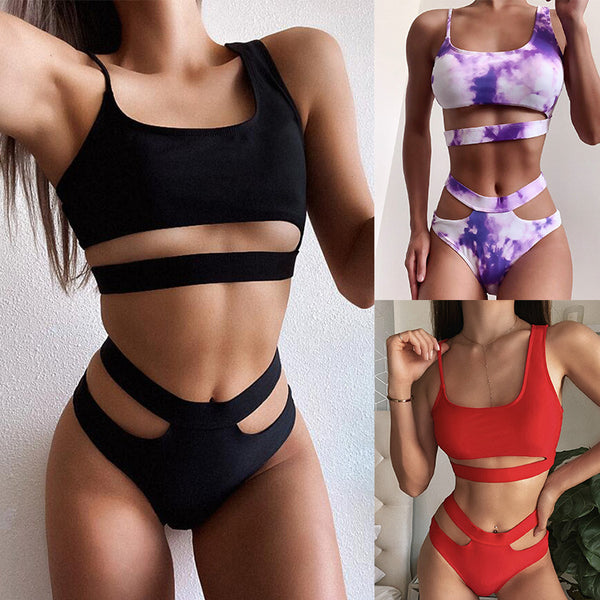 Traje de Baño Dividido Estilo Europeo para Mujer
