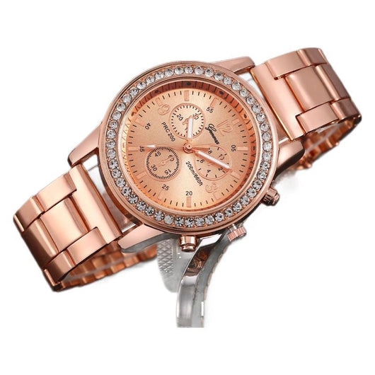 Reloj Pulsera Ginebra Acero Dorado Cuarzo - Image 5