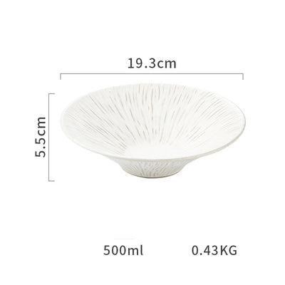 Plato de Cerámica Estilo Nórdico Contemporáneo para Cena - Image 9