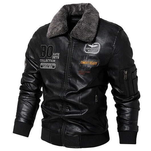Chaqueta de Cuero Slim Fit para Hombre - Estilo Casual Moderno - Image 11