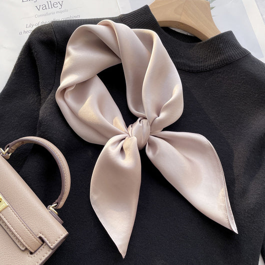 Pañuelo de Seda Elegante Retro para Primavera y Otoño - Image 5