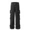 Pantalones Cargo Jeans con Múltiples Bolsillos Estilo Americano para Hombre