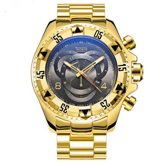 Reloj Deportivo Hombre Tres Ojos Luminoso Esfera Grande Acero Inoxidable - Image 7