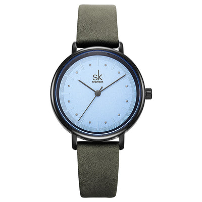 Reloj de Pulsera Impermeable con Correa Microfibra y Esfera Redonda - Image 4