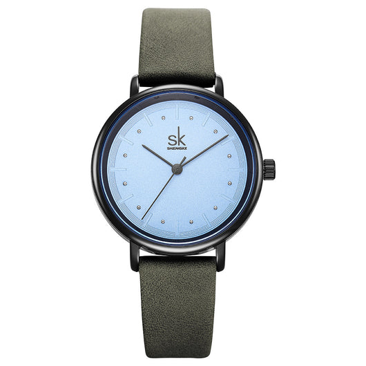 Reloj de Pulsera Impermeable con Correa Microfibra y Esfera Redonda - Image 4