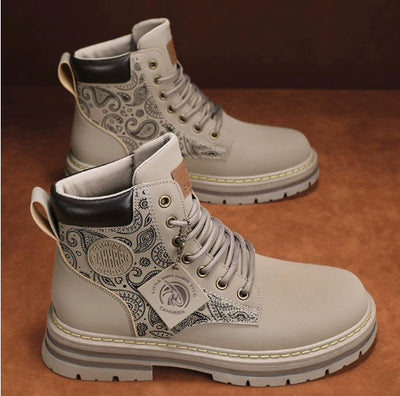 Botas Altas de Invierno para Hombre Estilo Británico con Aumento de Altura - Image 10