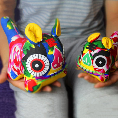 Tigre de Tela Artesanal Estilo Chino - Artesanía Folclórica Especial