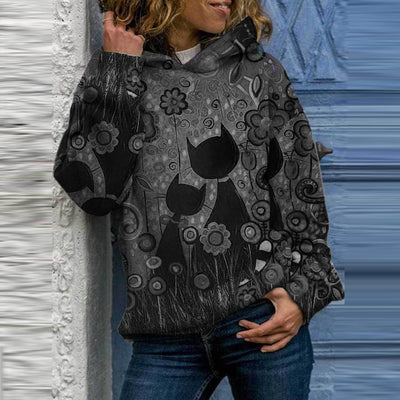 Suéter Estampado para Mujer con Diseño de Gatos - Image 9