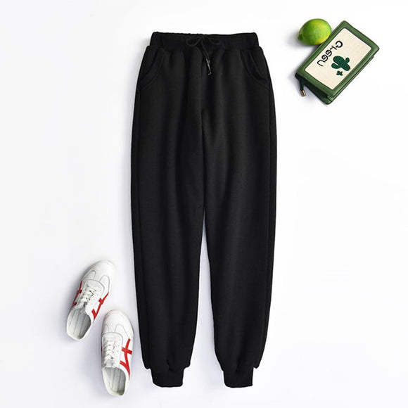 Pantalones de Buzo Mujer Lana Cachemira Otoño Invierno Comfort Plus