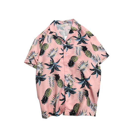 Camisa Hawaiana Estampada Completa con Cuello Vuelto para Hombre - Manga Corta Verano - Image 7
