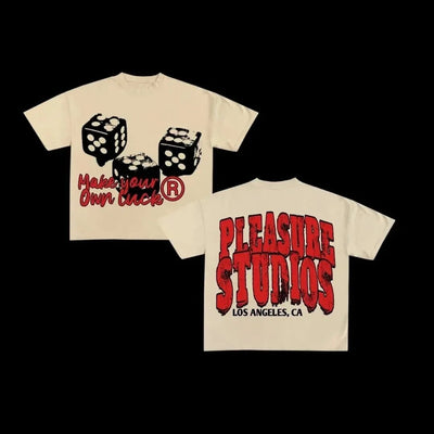 Playera Holgada Cuello Redondo Algodón 100% Estilo Gótico Retro - Image 7