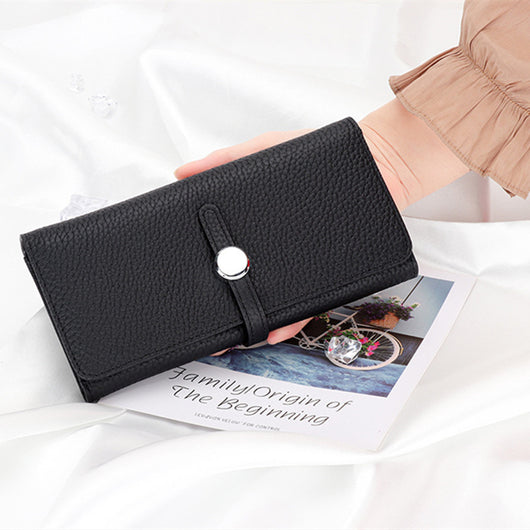 Billetera Larga de Cuero para Mujer con Gran Capacidad y Diseño Plegable - Image 17