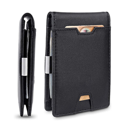 Cartera Minimalista de Cuero Fibra con Clip para Dinero y Tarjetas - Image 11