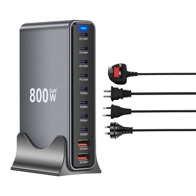 Cargador de Escritorio Multifuncional 800W con Tecnología Gallium Nitride PD - Image 11