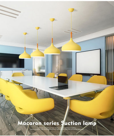 Lámpara Colgante LED Macaron de Aluminio - Diseño Decorativo Moderno - Image 17