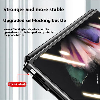 Funda Magnética Plegable con Vidrio Templado para Teléfono - Image 14