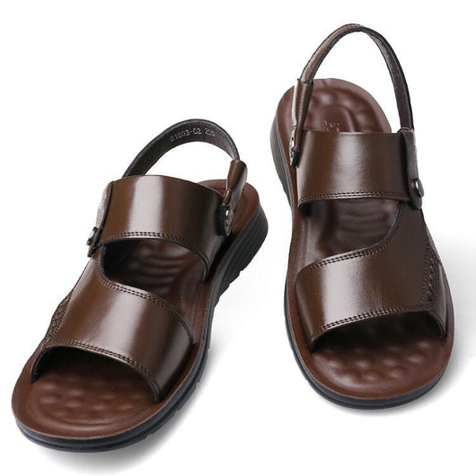 Sandalias de Cuero Genuino para Hombre con Suela Suave y Antideslizante - Image 4