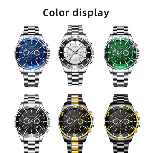 Reloj de Lujo Dorado para Hombre - Acero Inoxidable Resistente al Agua con Esfera Luminosa - Image 11