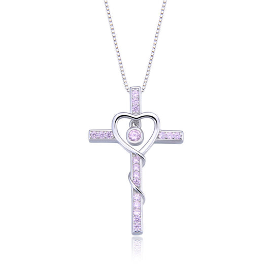 Collar Colgante Cruz Plata 925 con Circonitas para Mujer - Image 11