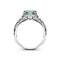 Anillo de Dama con Circonita Esmeralda