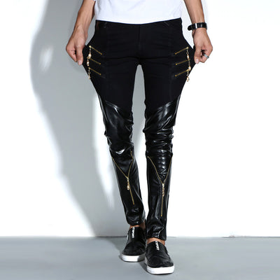 Pantalones de Cuero PU Ajustados Estilo Motociclista - Image 7