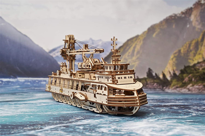 Modelo 3D de Barco Científico - Puzzle Educativo Armable - Image 9