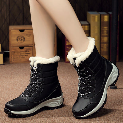 Botas de Nieve Impermeables para Mujer con Forro de Terciopelo - Image 5