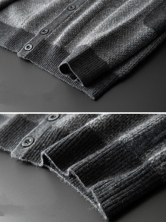 Suéter de Cachemira Holgado para Hombre - Talla Grande Reforzada - Image 5