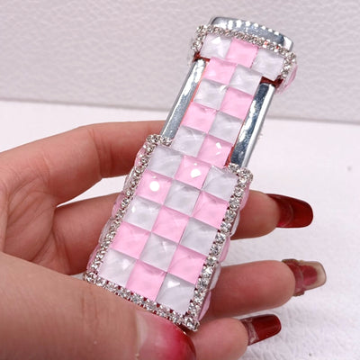 Encendedor Recargable para Dama con Diamantes y Protección Antiviento - Image 6