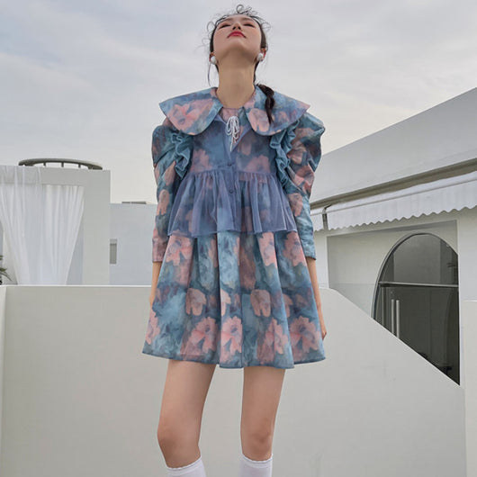 Chaleco Transparente con Mangas de Encaje Floral - Diseño Cage Versátil