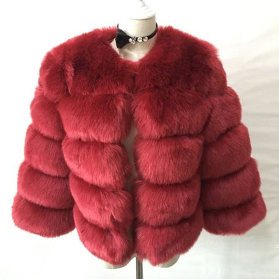 Abrigo de Piel Sintética para Mujer - Elegante y Abrigador para Invierno - Image 15