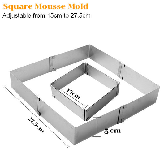 Molde para Torta Ajustable de Acero Inoxidable - Image 7