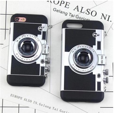 Funda iPhone Estilo Cámara Retro 3D Compatible con Apple - Image 7