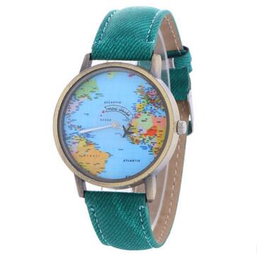 Reloj con Correa de Lona y Esfera con Mapa - Image 6